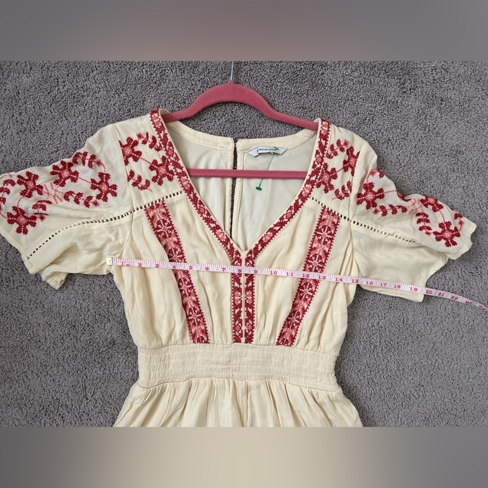 American Eagle Embroidered Bohemian Romper - Picture 8 of 8
